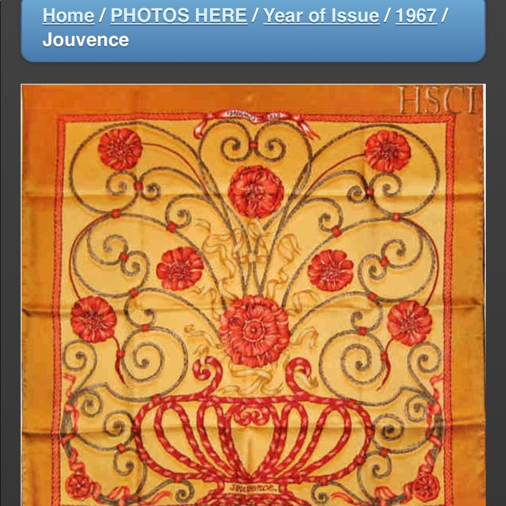 1967 HERMES JOUVENCE SCARF - Picture 4 of 7
